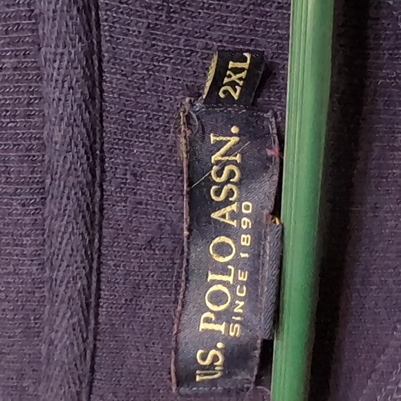 US Polo Association mens red 1/4 zip pullover jacket Size XXL - Picture 3 of 8